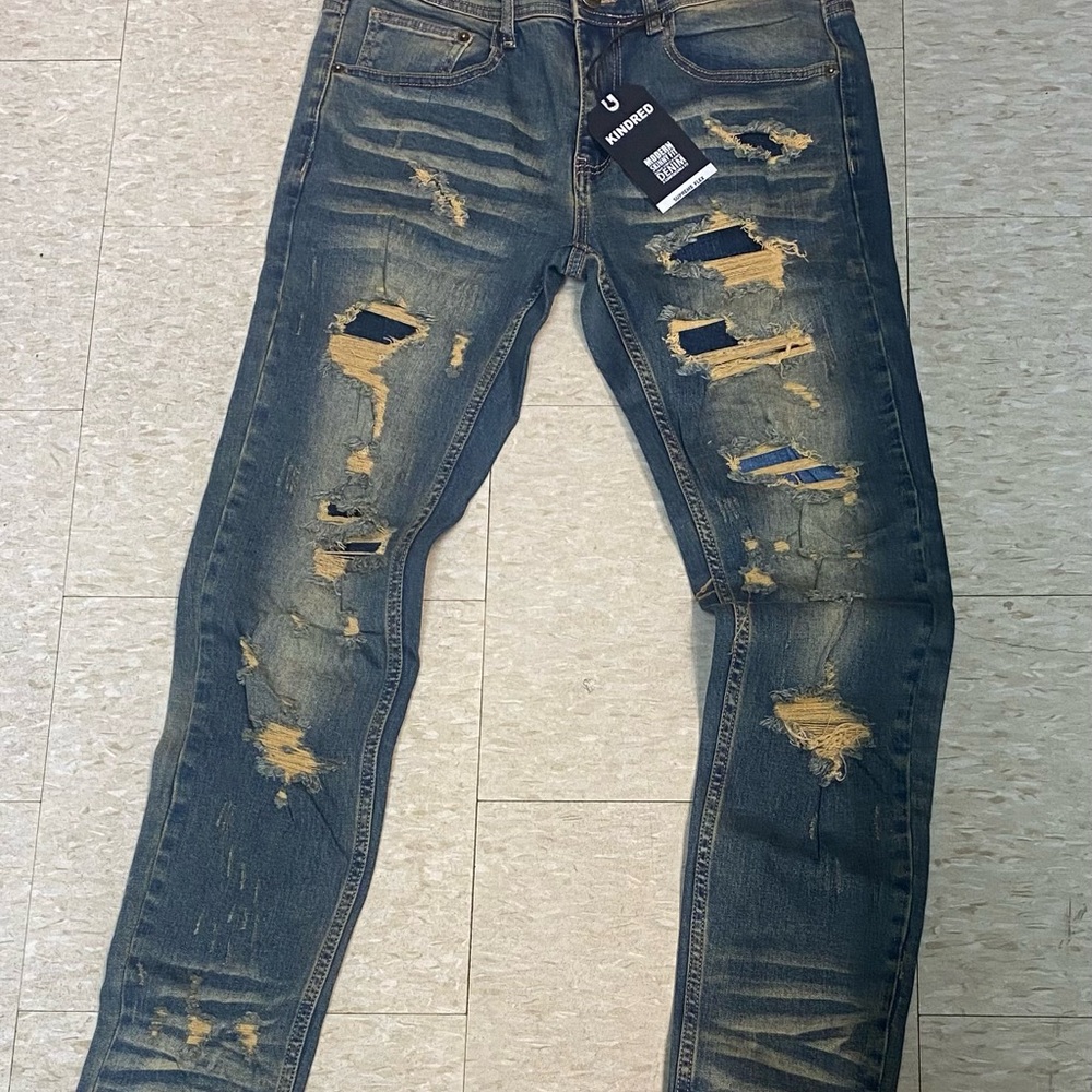 Kindred Jeans Distressed Blue Jeans